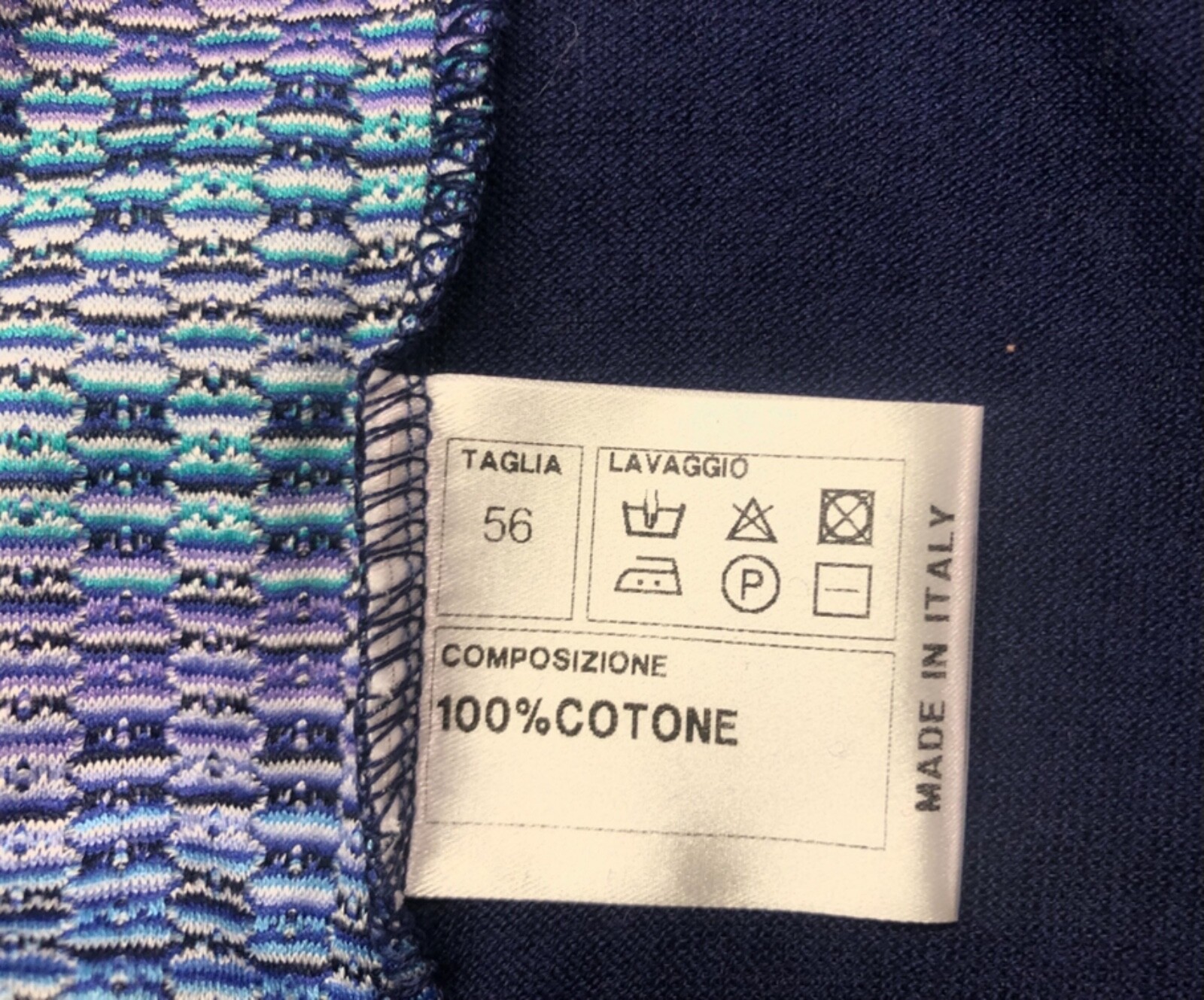 Yoon Blue Purple Striped Italy Men's T-Shirt Size Us 46 EU 56 gallery