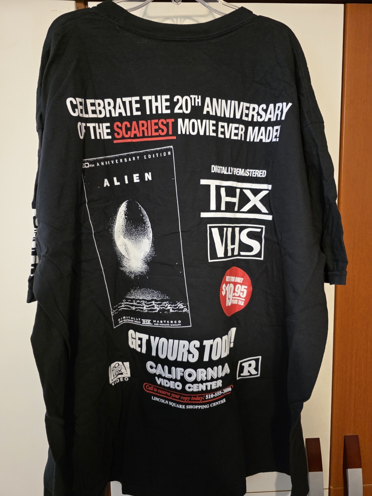 Rucking Fotten Alien 20th Anniversary T-Shirt Double Sided Shirt XL VERY RARE gallery