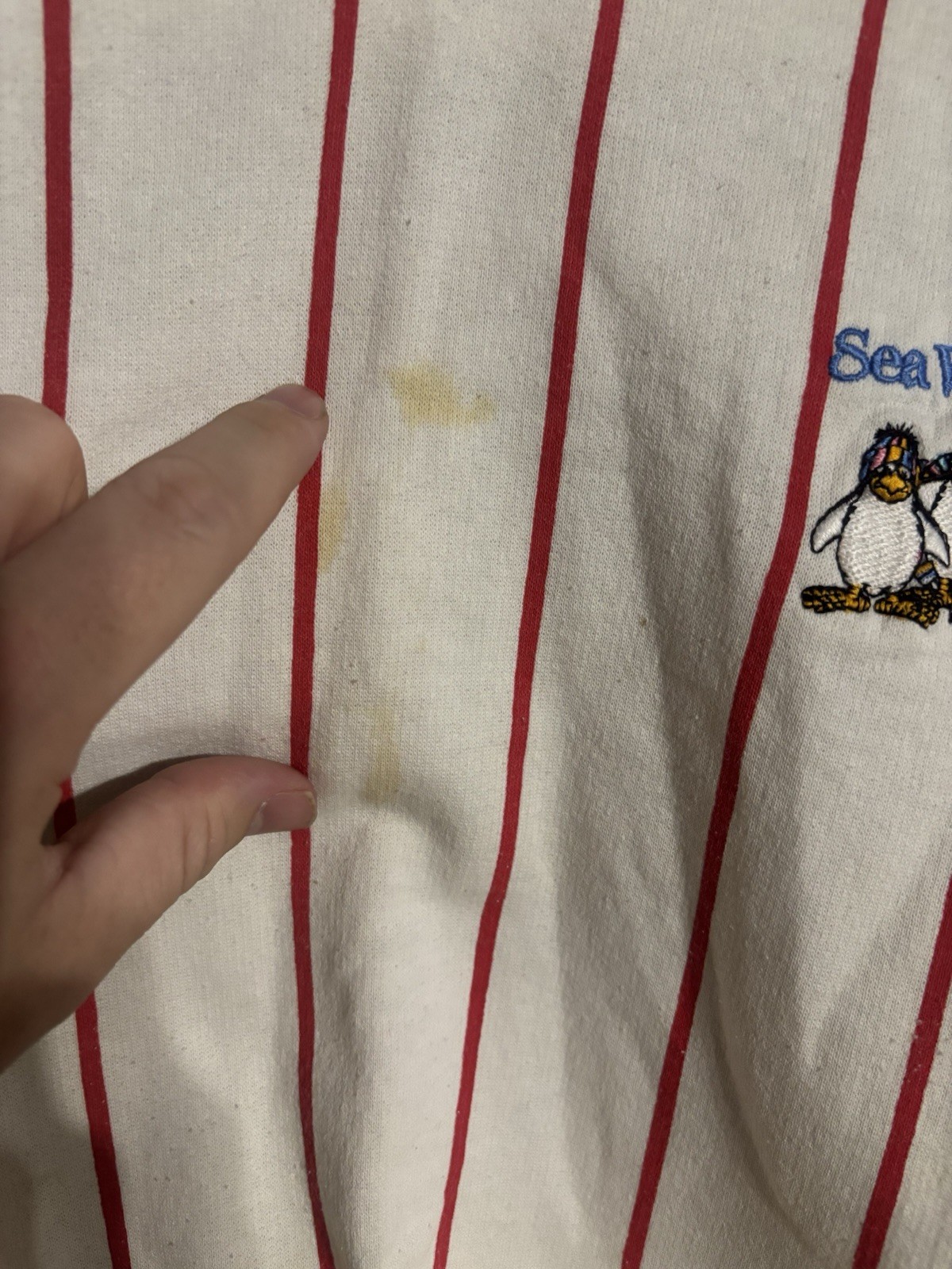 Vintage Sea World Shirt Medium White 80s O2 gallery