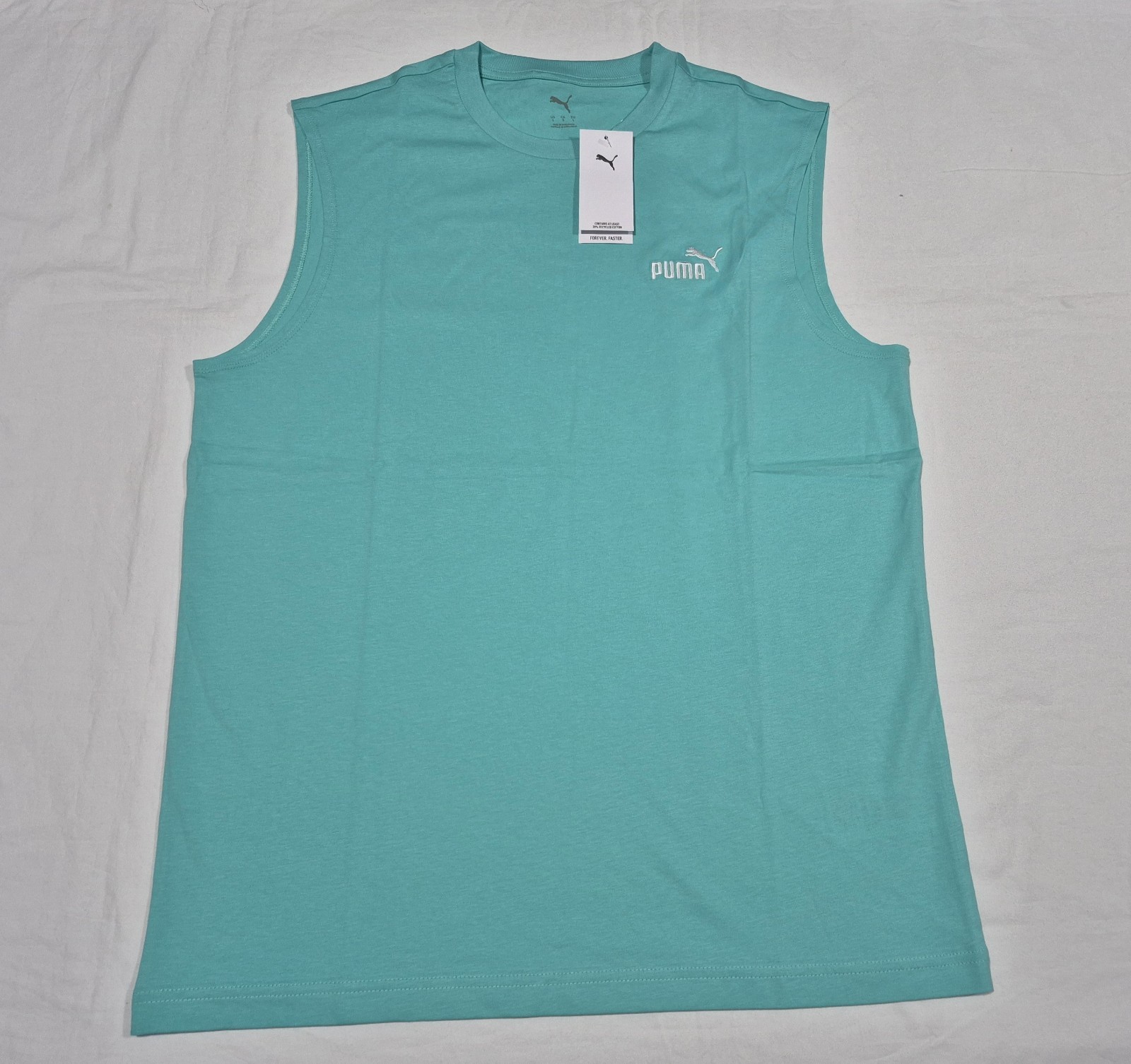 Puma Mens ESS # 1 Training Sports -Faster Tank Training Tank top Aquatic Blue gallery