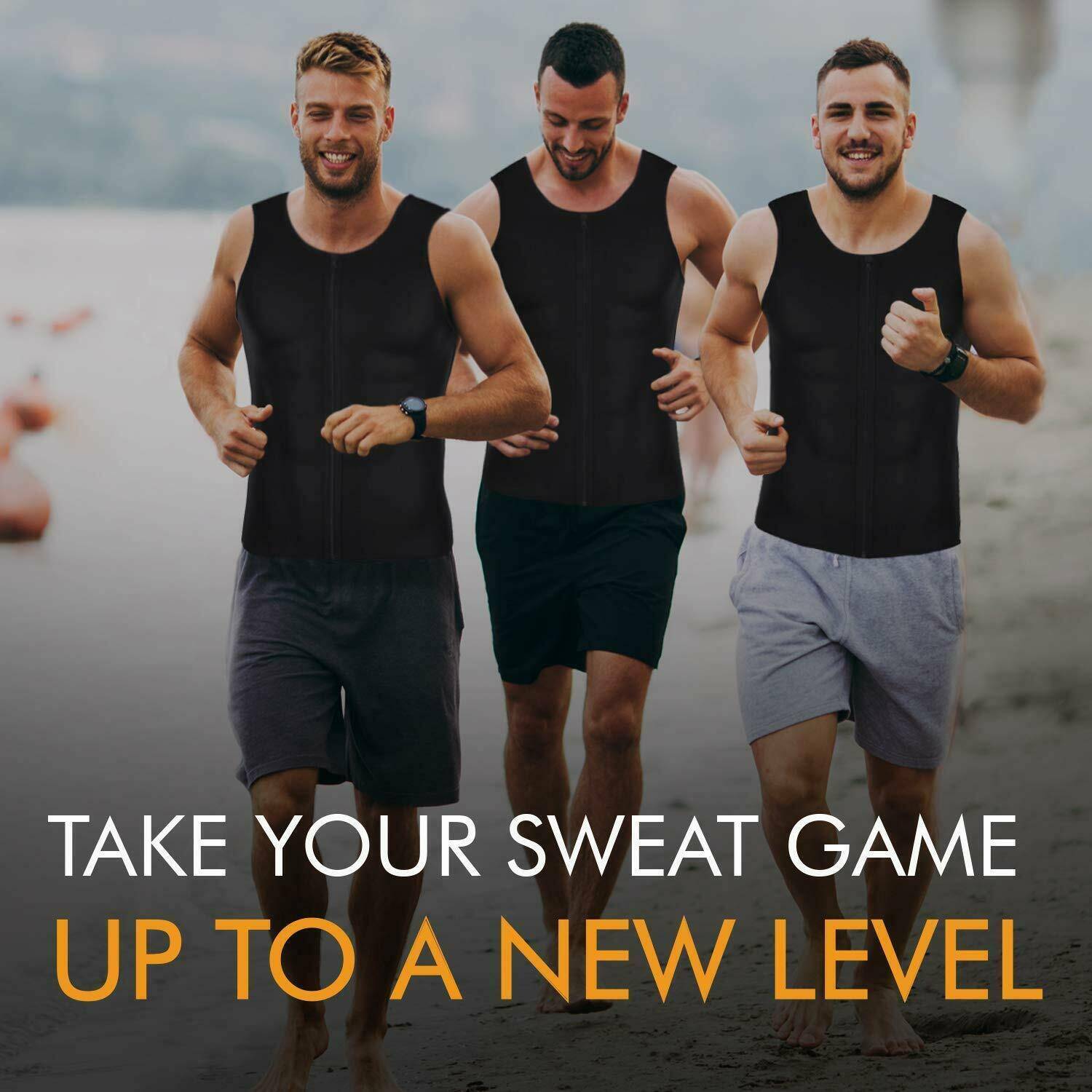 Men's Slimming Shapewear Hot Neoprene Vest Body Shaper Sweat Shirt Waist Trainer gallery