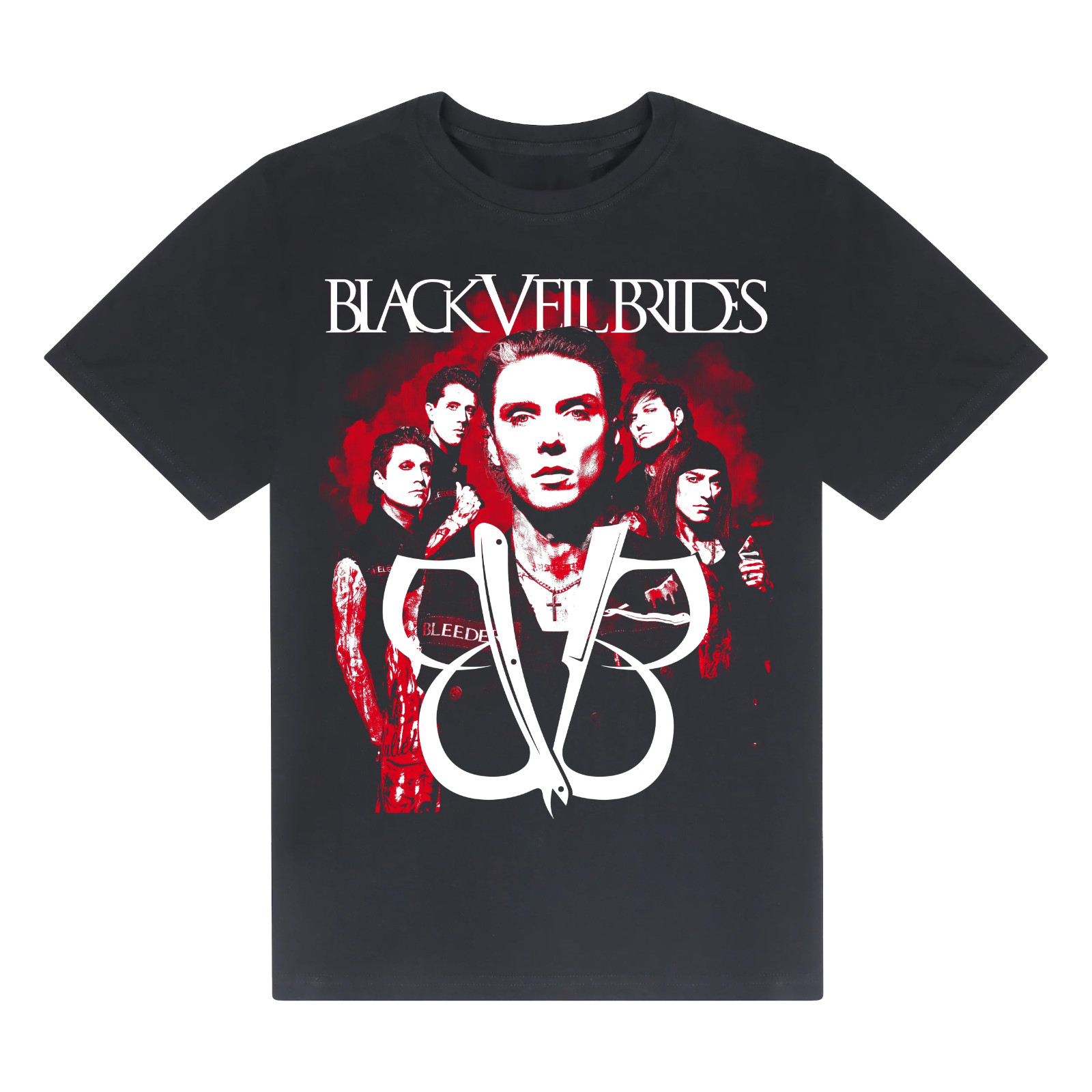 New BLACK VEIL BRIDES Band Heavy Cotton Black T Shirt For Men Full Size BT267 gallery