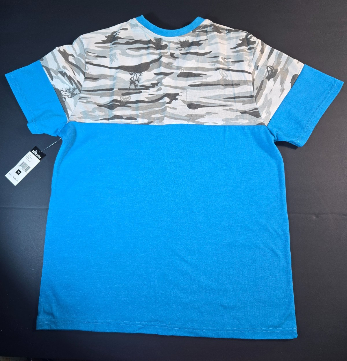 Ecko Unltd V-Neck Blue Atomic With Camo Men's T-Shirt Sizes S, M, L, XL NWT gallery