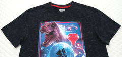 Universal Studios Men’s Medium T-Shirt E.T. Jaws Jurassic Park Black Overdye