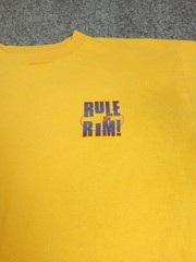 Vintage Bugle Boy Rule The Rim Basketball Mens T Shirt Size XL Single Stitch 90s