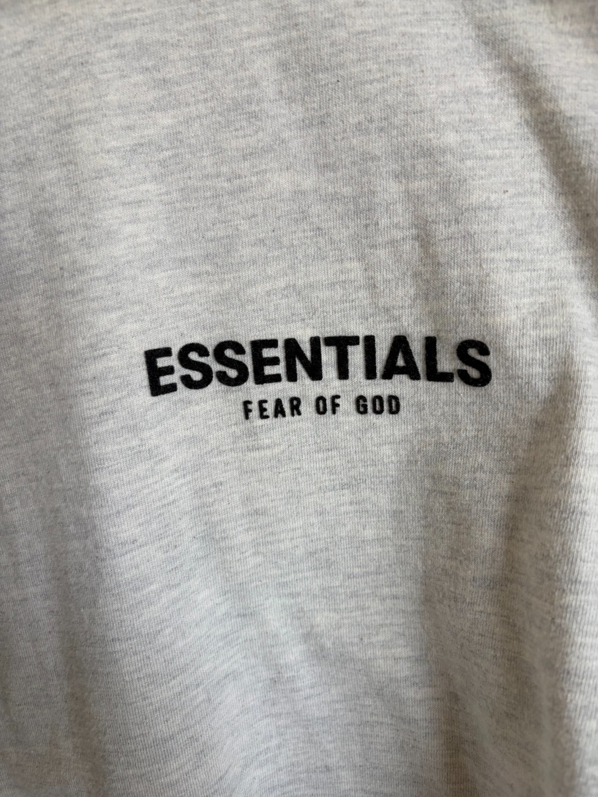 Fear of God Essentials Long-Sleeve Tee 'Light Oatmeal' Size: S (Used) gallery