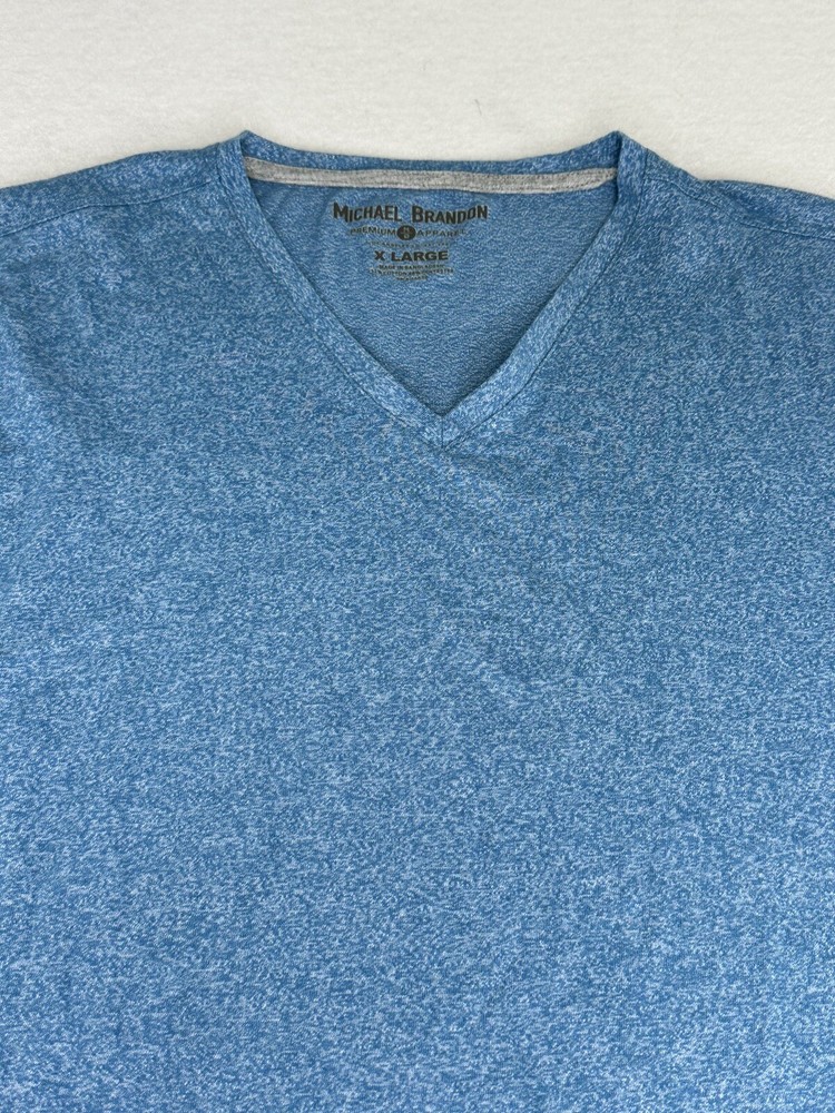 Michael Brandon Men’s Premium Apparel T-shirt SS Blue Heather Size XL