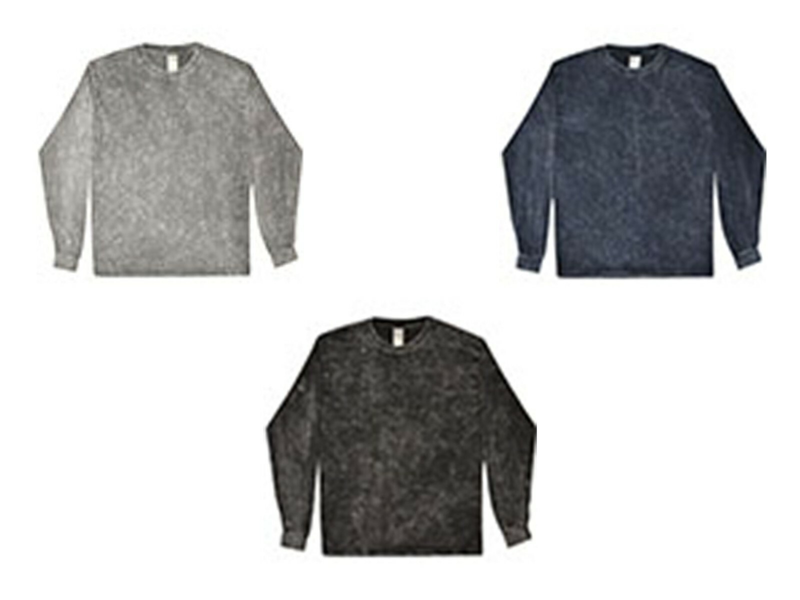 Long Sleeve Vintage Mineral Wash T-Shirts S M L XL 2X 3X Cotton Colortone gallery