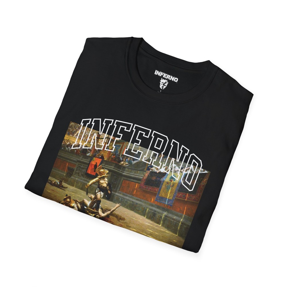 Gladiator Inferno Workout shirt, Gym tee, Pump cover, Retro, Classic art tshirt