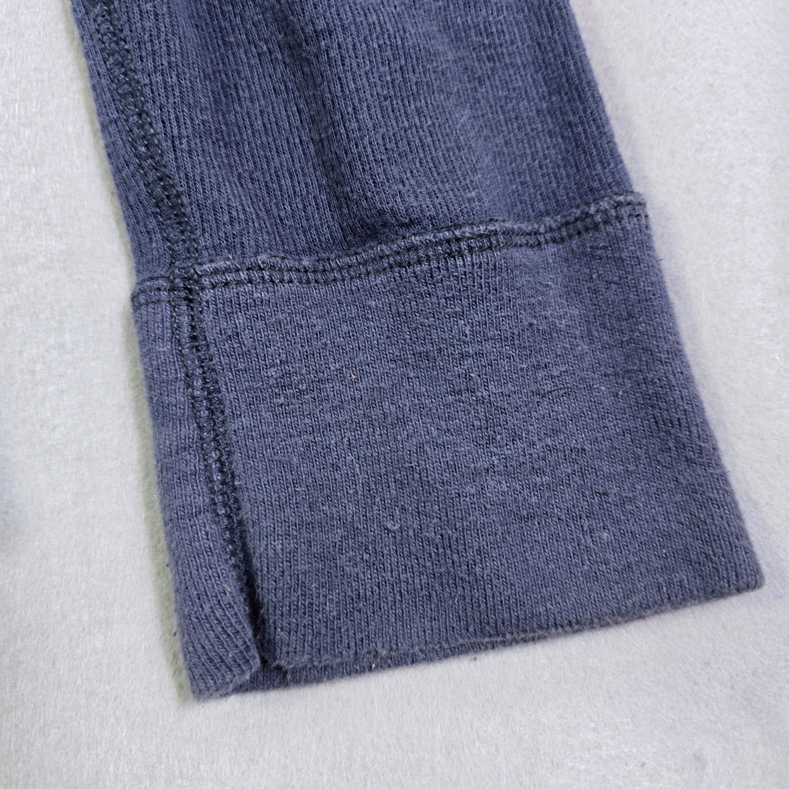 American Eagle Thermal Shirt Mens XL Blue Long Sleeve Waffle Knit Eagle Logo Y2K gallery