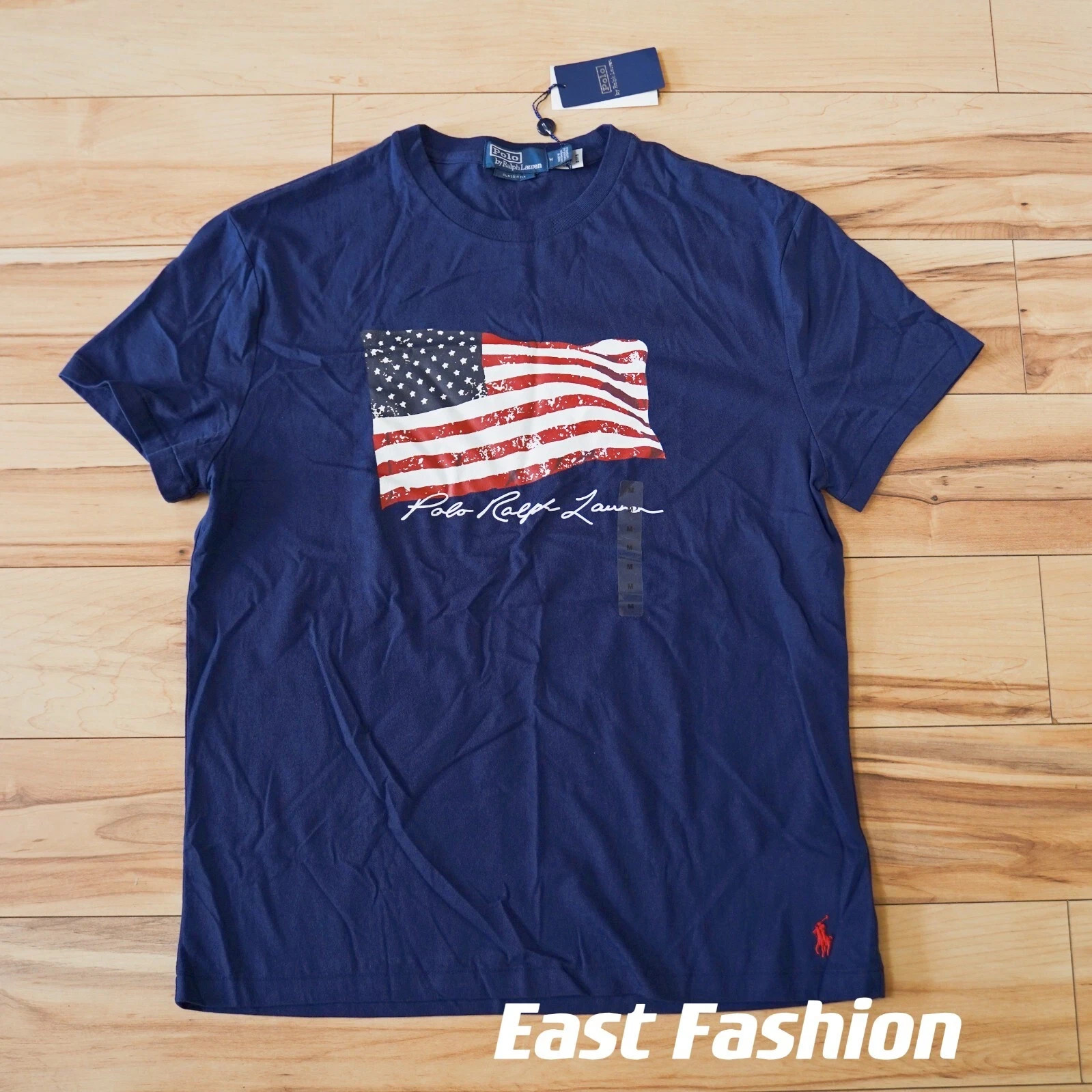 Polo Ralph Lauren Men's Stars & Stripes Big Pony USA Flag T-Shirt gallery