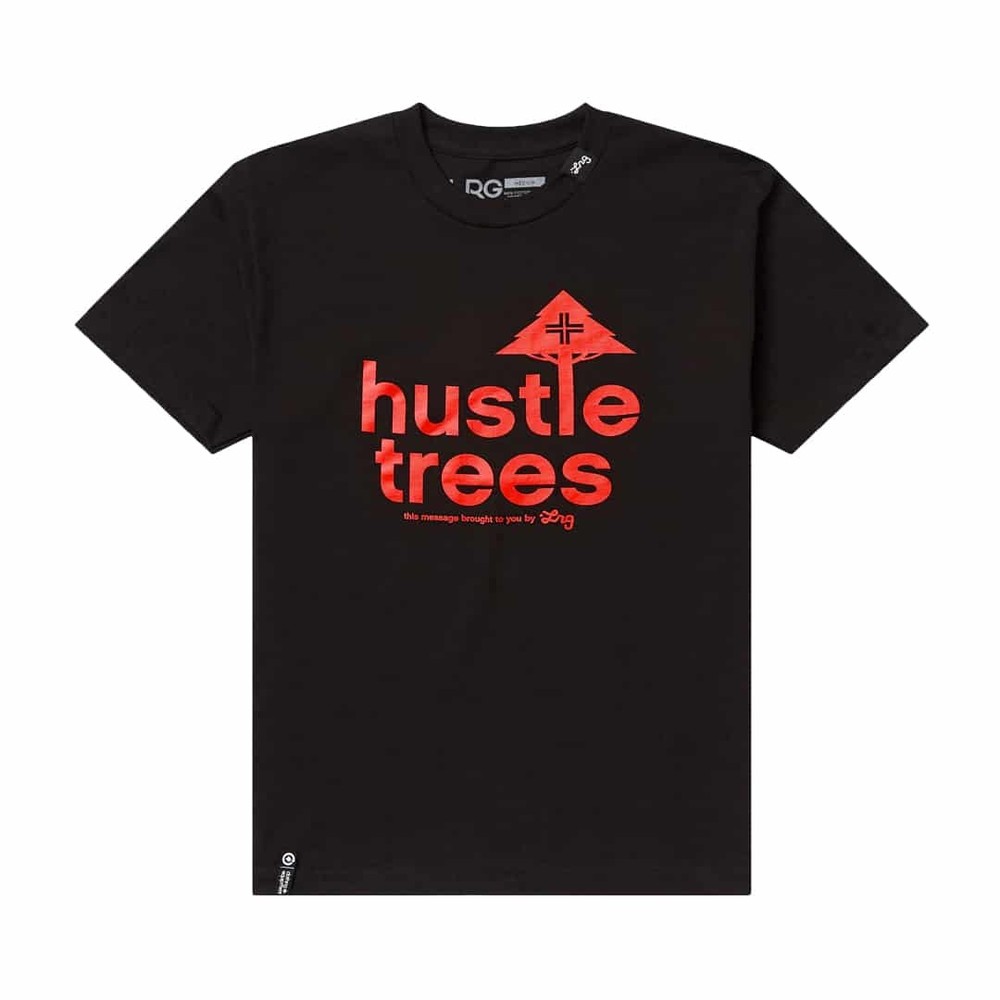 LRG Lifted Research Group “Hustle Trees” Short Sleeve Tee (Black/Red) T-Shirt