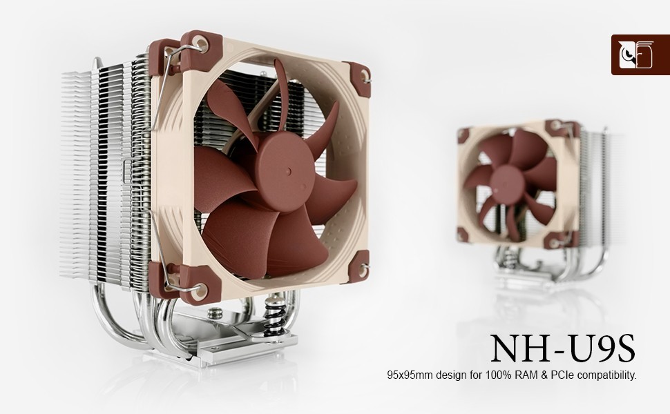 Noctua NH-U9S, Premium CPU Cooler with NF-A9 92mm Fan (Brown) NIB