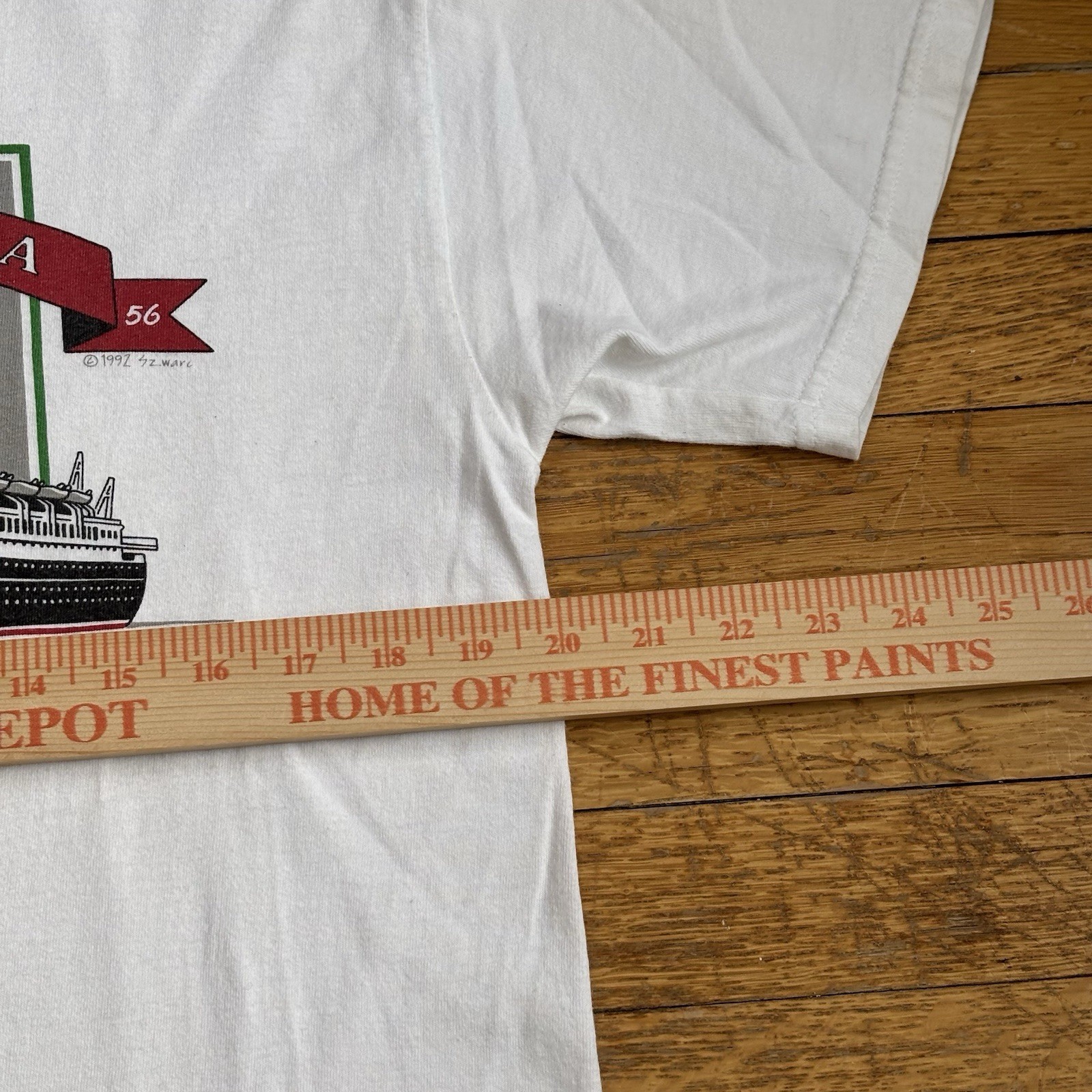 Vintage Andrea Doria Ship Shirt Genoa New York 90s Size Medium gallery