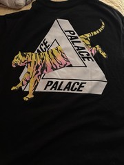 Palace Tri-Ferg Tiger Logo Graphic Print Black Men’s T-Shirt XL Cotton