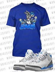 Bunny Jammin Big Tall Sm Graphic Tee to Complement Jordan 11 Legend Blue