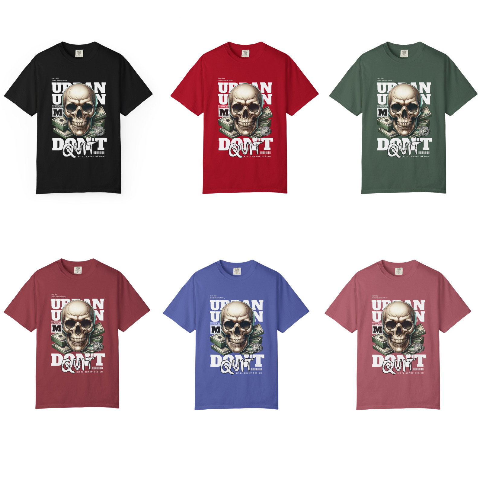 Don't Quit Graphic Tee, Comfort Colors T Shirt, Unisex Streetwear Tee gallery