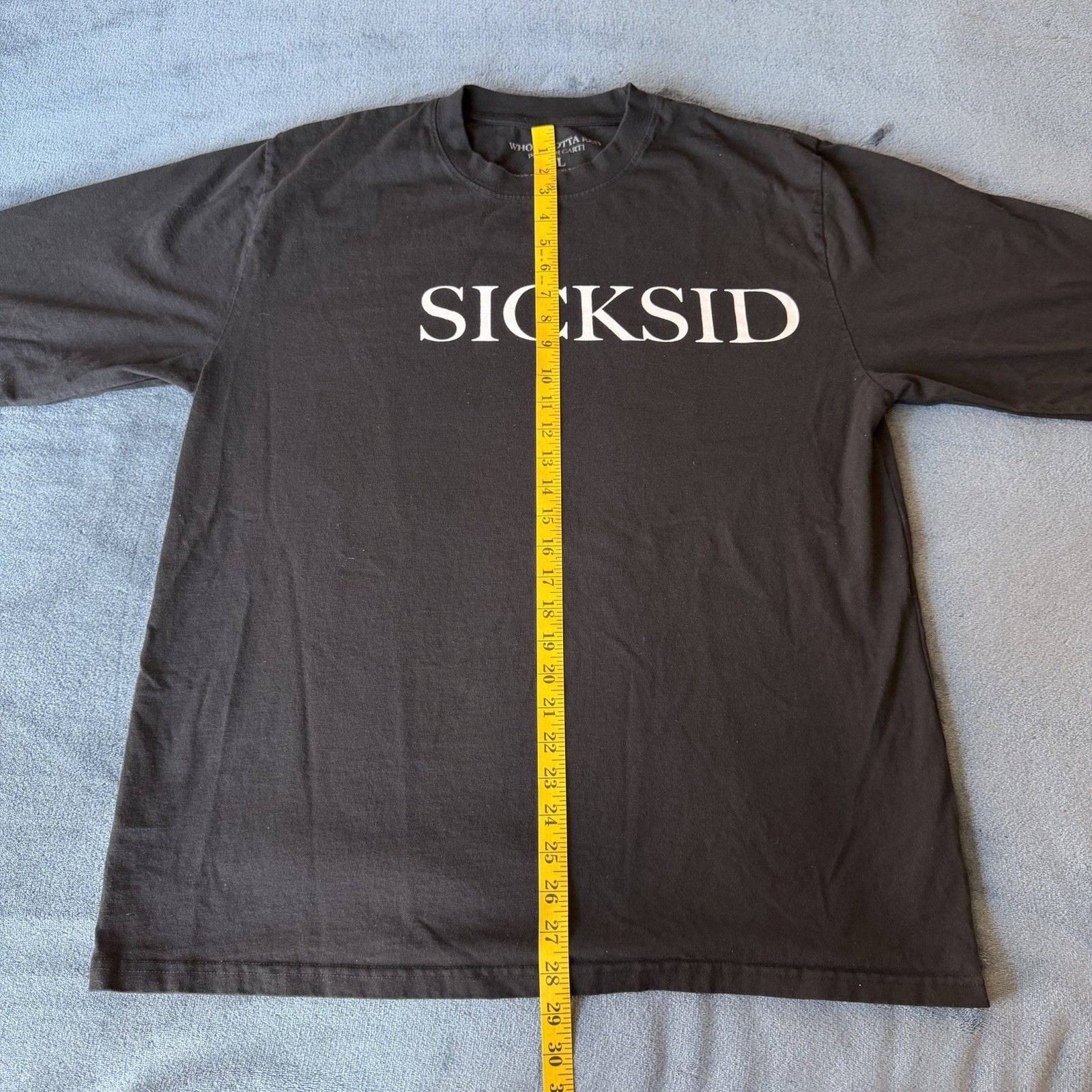 Playboi Carti Red Sicksid Long Sleeve Black Logo Shirt XL gallery