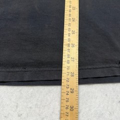 Rusty Butcher Work Sucks Quit Your Job Graphic T-Shirt Mens Large Black Y2K
