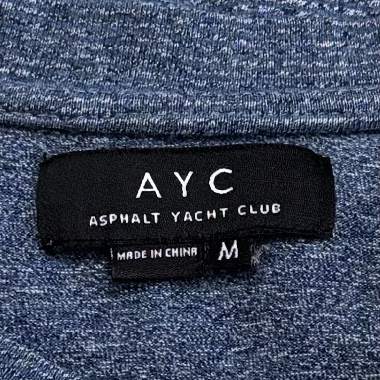Asphalt Yacht Club Blue White Micro Stripe Long Sleeve Preppy Chic Nautical M gallery