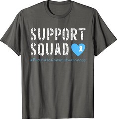 Motivational Support Squad Prostate Cancer Awareness Unisex T-Shirt