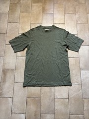 The Territory Ahead Men M Silk Cotton Knit T-Shirt Crewneck Sage Green Textured