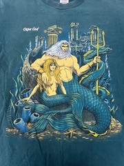 Vintage Jerzees Cape Cod Mermaid Shirt SIZE LARGE