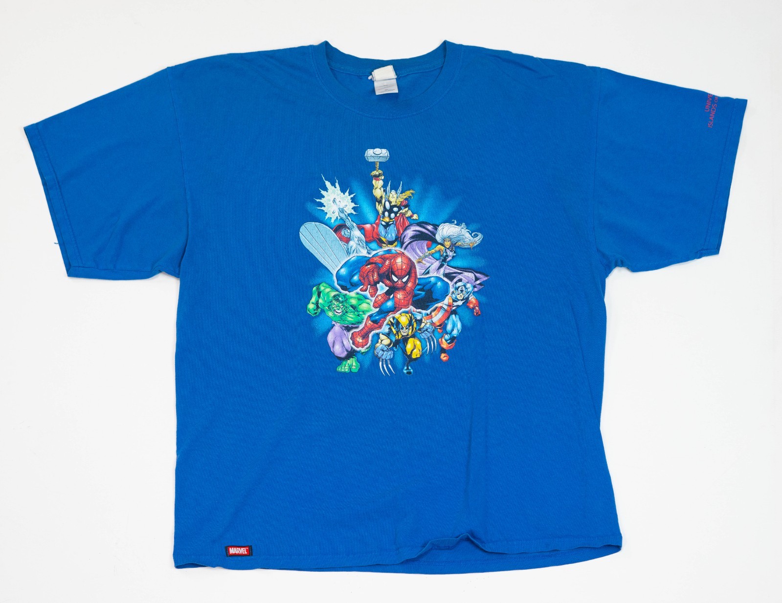 Vintage Marvel Universal Studios Islands Of Adventure T-Shirt 2XL Comic Images gallery