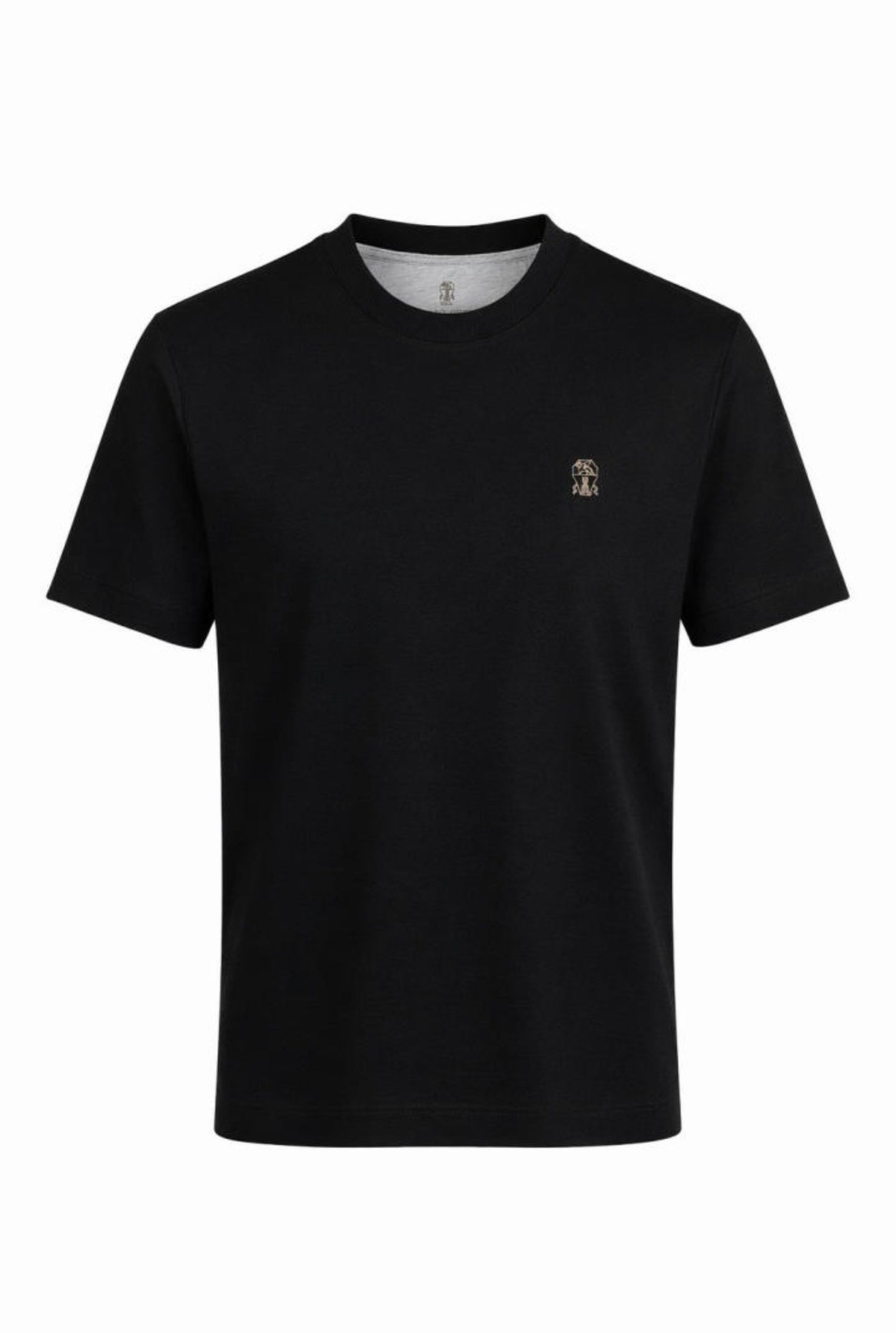 Brunello Cucinelli Black Cotton T Shirt For Men Size XL