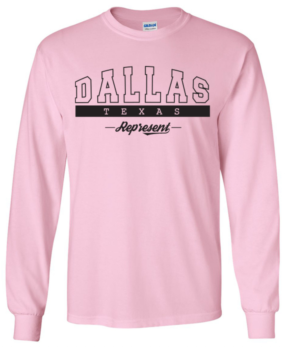 Dallas Texas State T-Shirt Long Sleeve Graphic Tees Unisex Apparel gallery