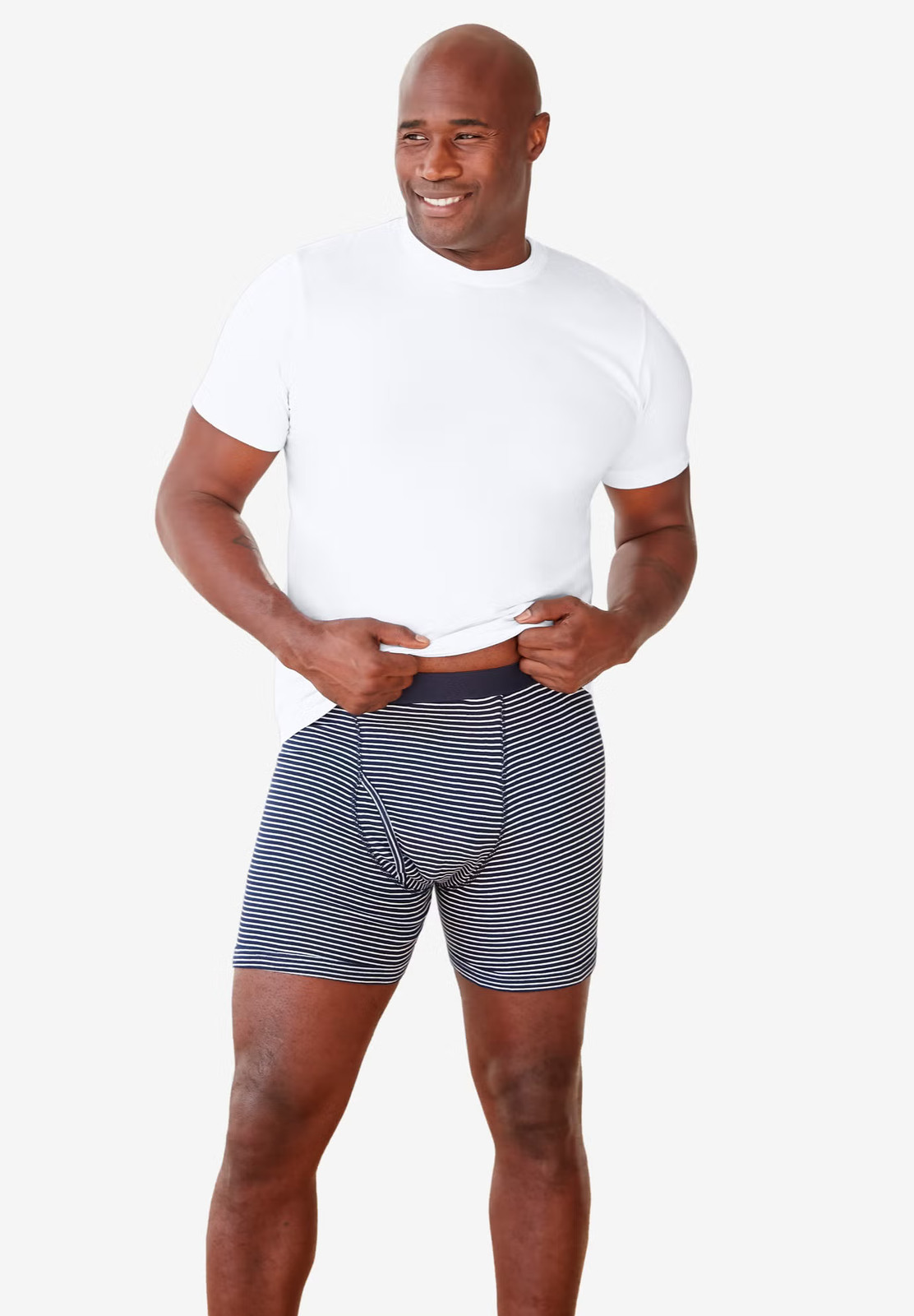 KingSize Men's Big & Tall 3-Pack Cotton Crewneck Undershirt gallery