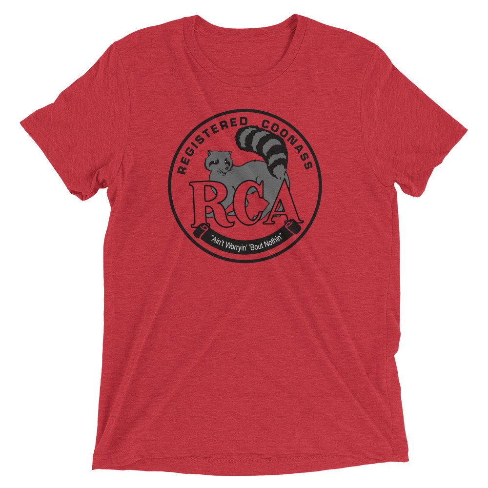 Registered Coonass RCA Shirt - Bella+Canvas 3413 Tri Blend - Louisiana Cajun gallery