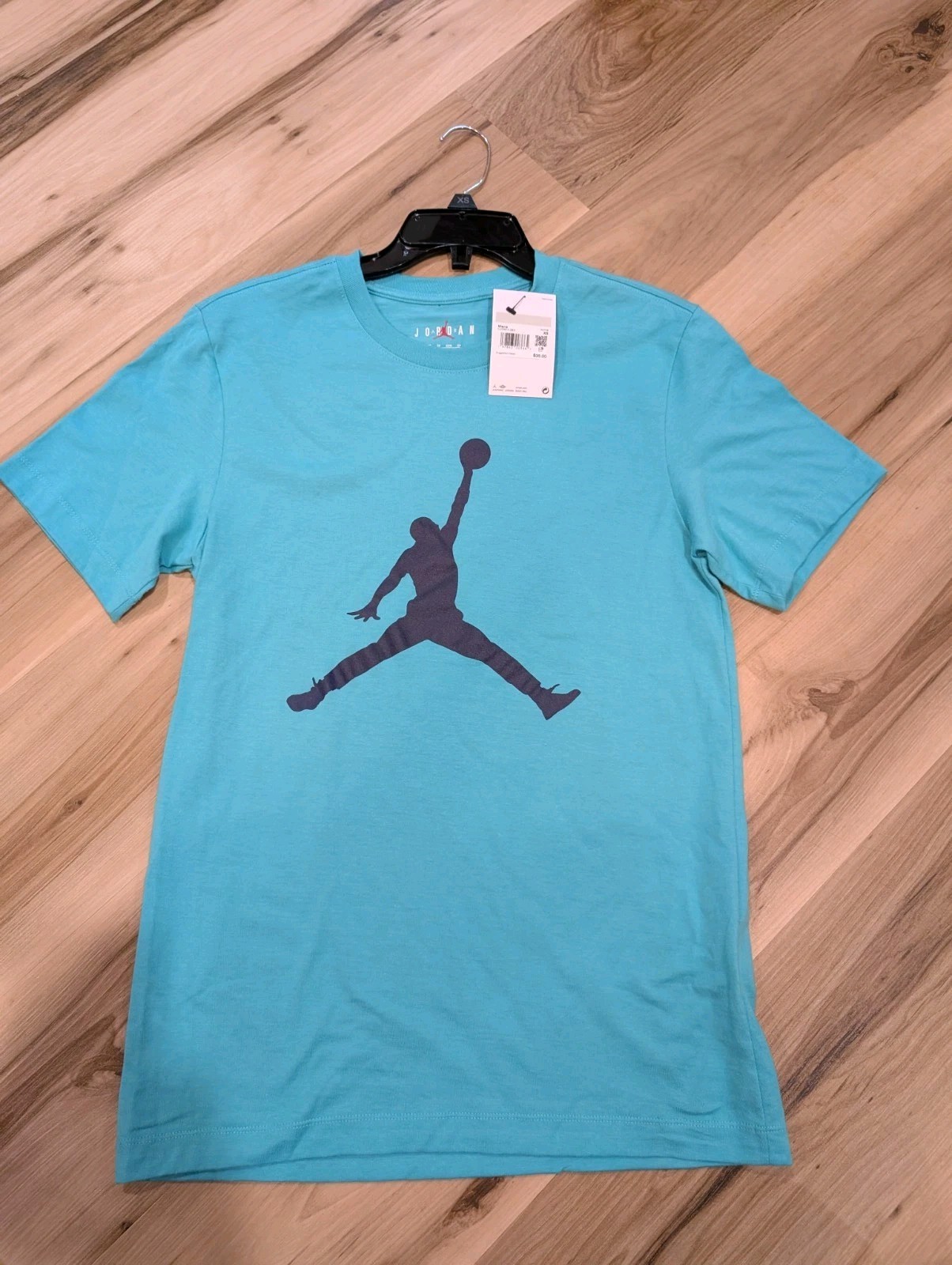 Jordan Men’s Jordan Jumpman Logo Shirt Sz. XS NEW CJ0921-393 Light Blue/Teal gallery