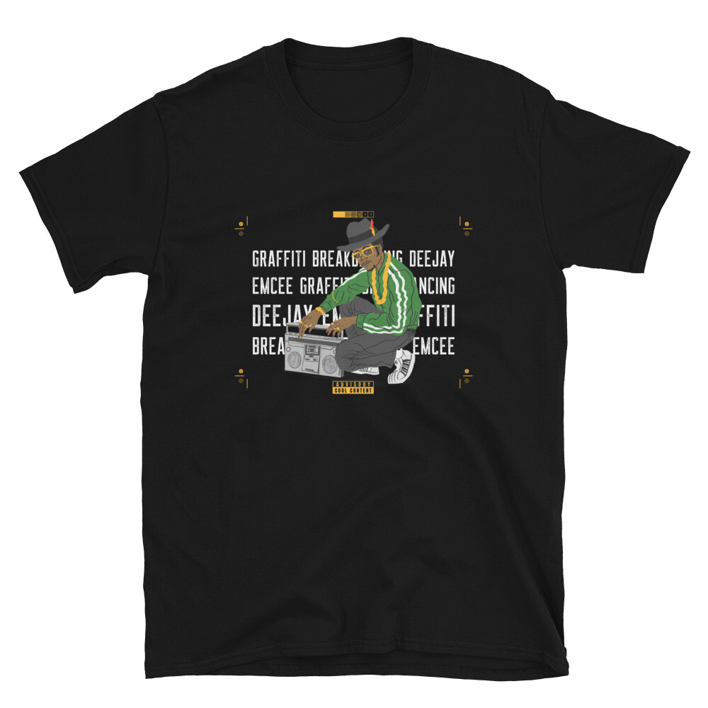 FOUR ELEMENTS OF HIP HOP 80s 90s style GRAFFITI Short-Sleeve Unisex T-Shirt gallery