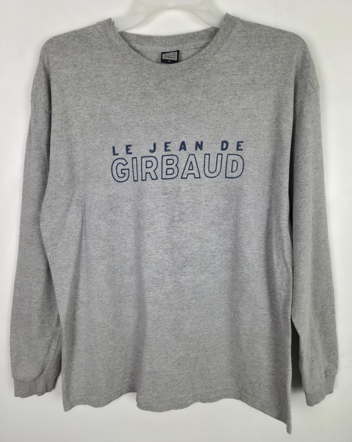 Vtg Marithe Francois Girbaud T-Shirt Men Medium Gray Long Sleeve Crew Neck gallery