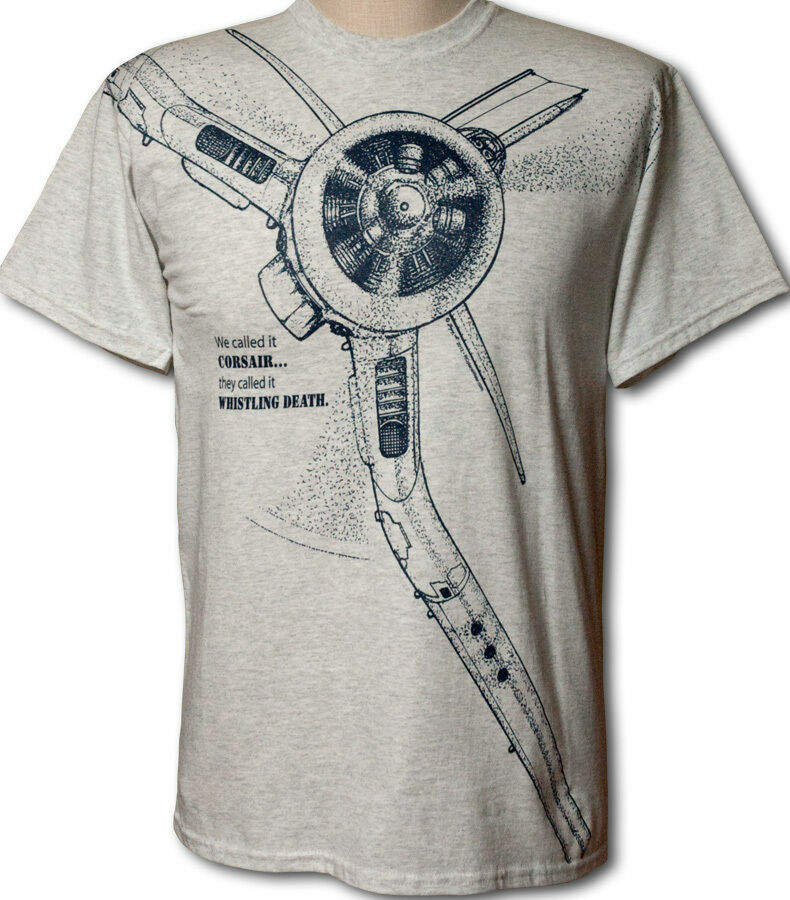 F4U Corsair WW2 WWII Airplane T-shirt with HUGE print -- Youth to Adult 5XL gallery