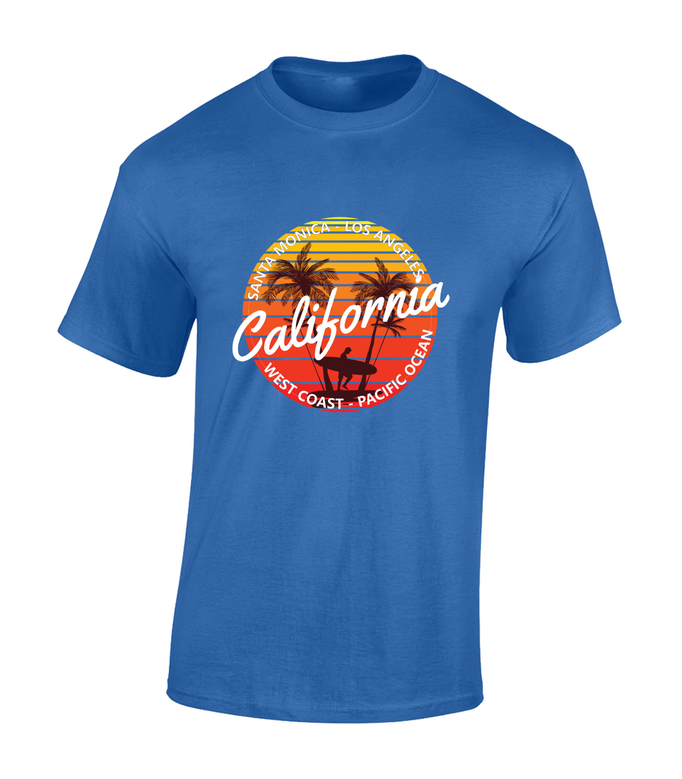 CALIFORNIA WEST COAST MENS T SHIRT COOL SUMMER BEACH HOLIDAY CLOTHING TOP gallery