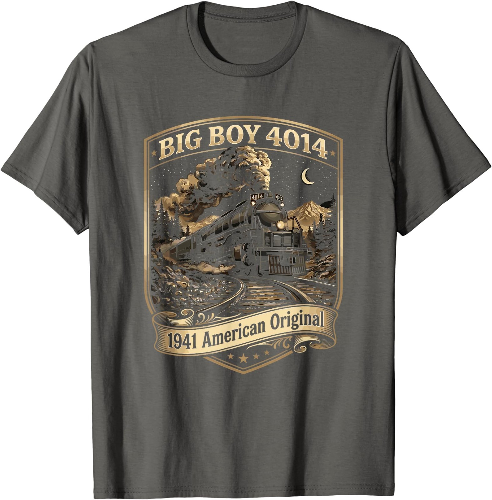 Big Boy 4014 Train Engineer Steam Train Conductor American T-Shirt gallery