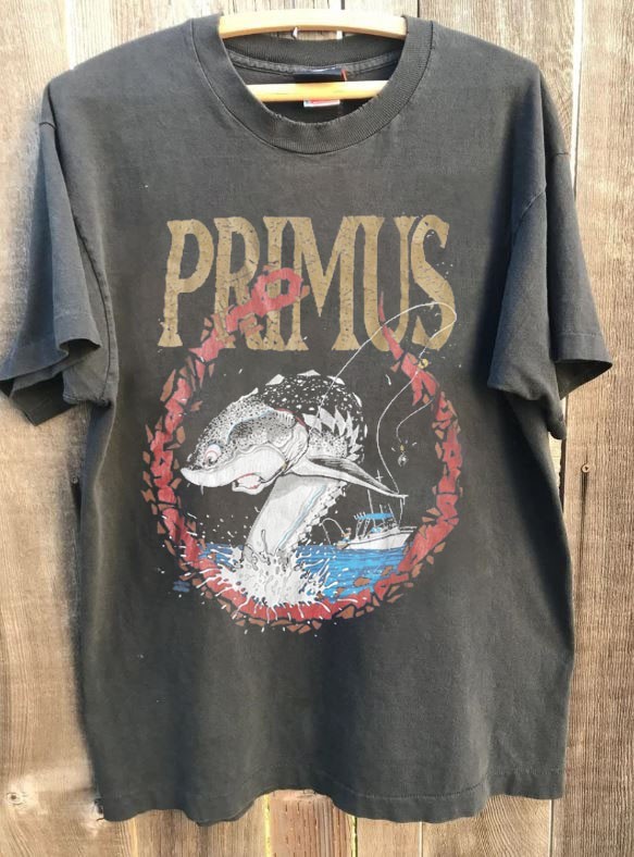 Primus Band 1993 Fish Shirt Graphic Charcoal Unisex T shirt S-5XL KH17652 gallery