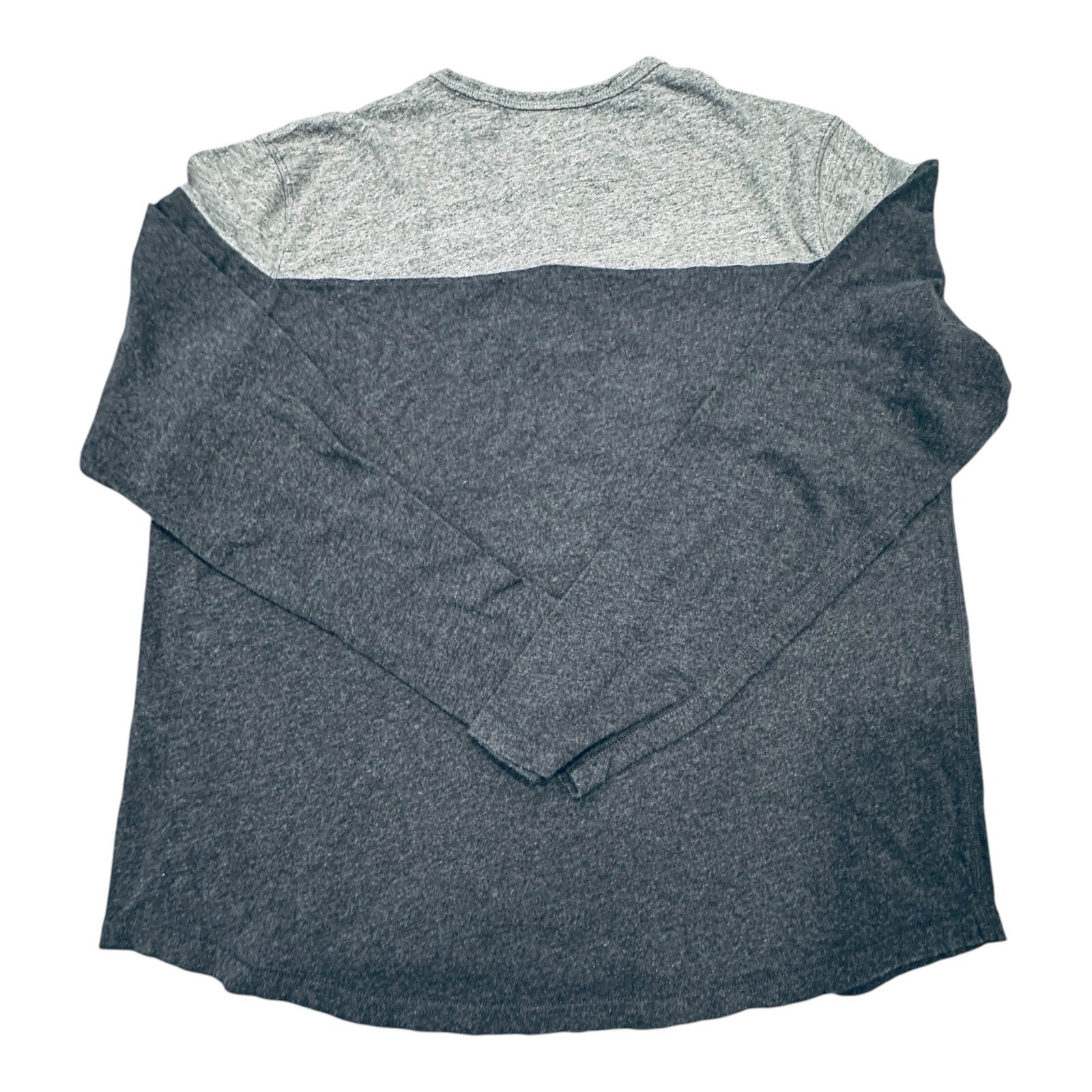Lucky Brand Grey Label Henley Shirt Men's 2-Tone Long Sleeve Casual Tee - XL gallery