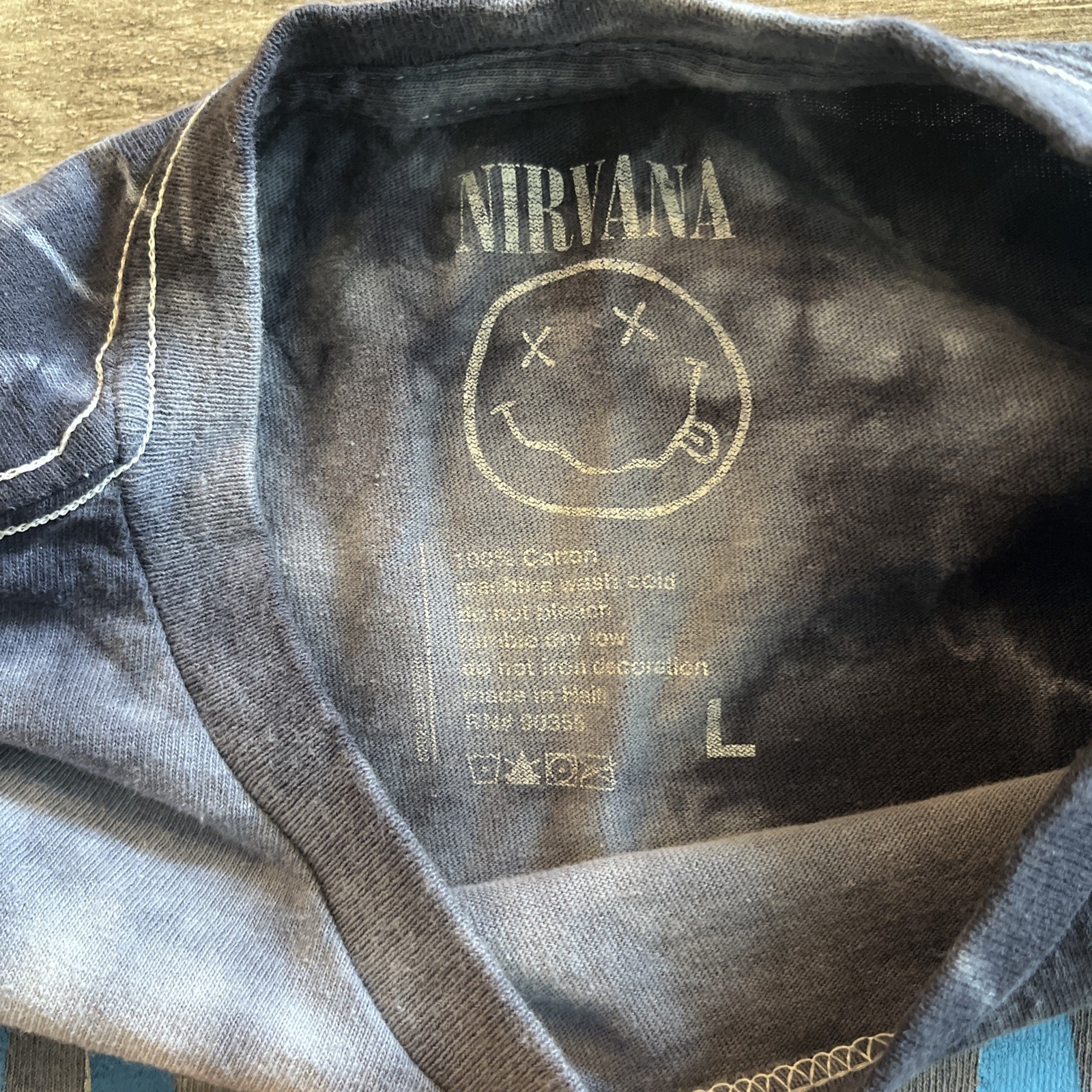 Nirvana Never mind Tie Dye Men’s Tshirt L gallery