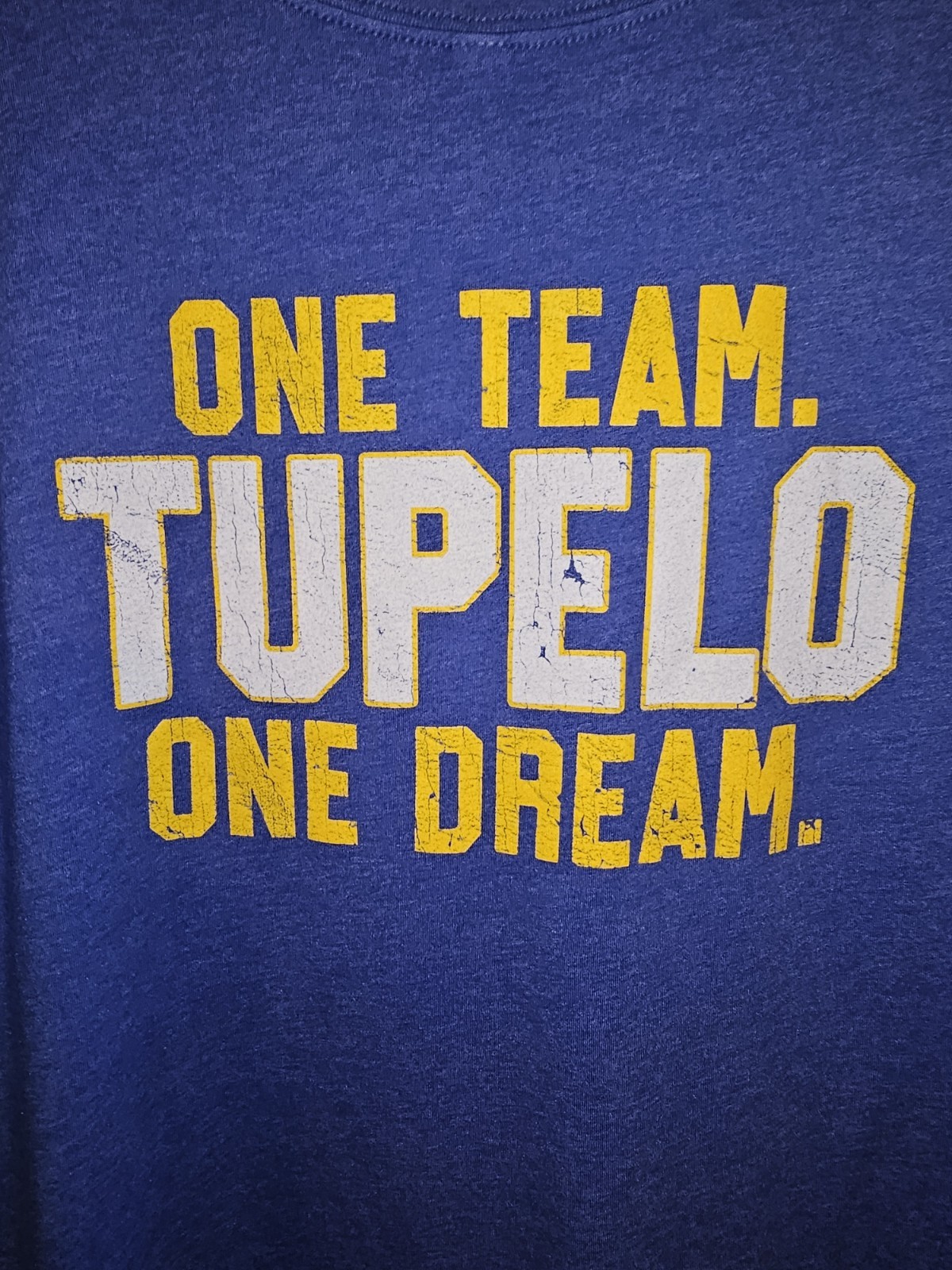 Tupelo High School 2021 Game Time Xl Mens Blue Double-sided Graphic Logo Tshirt gallery