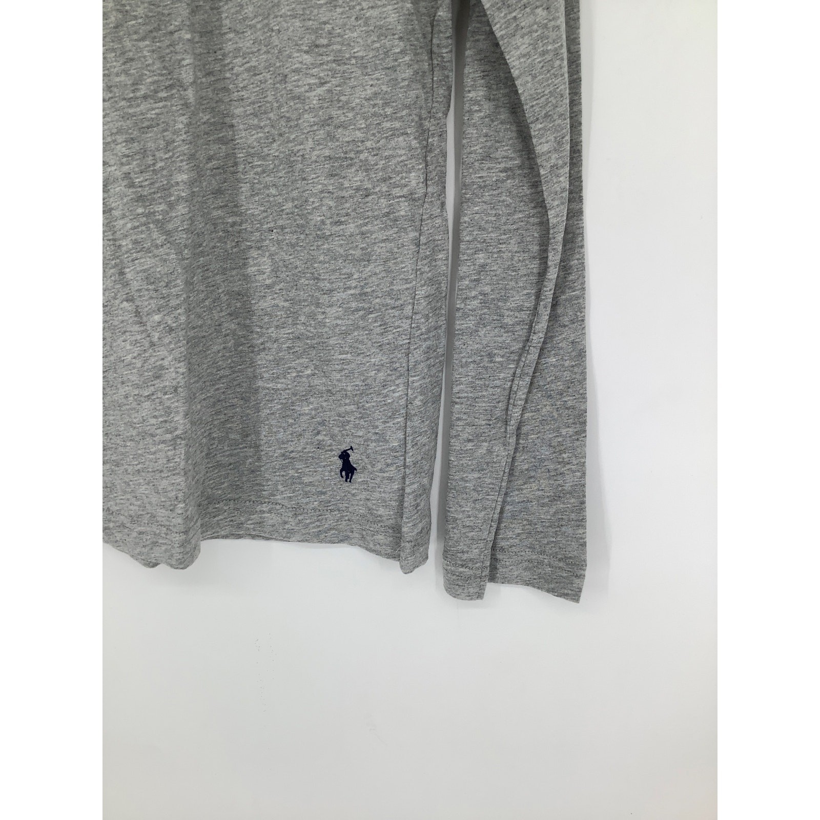 Polo Ralph Lauren Mens Small Grey Heather Long Sleeve Crew Cotton T-Shirt O3-20 gallery