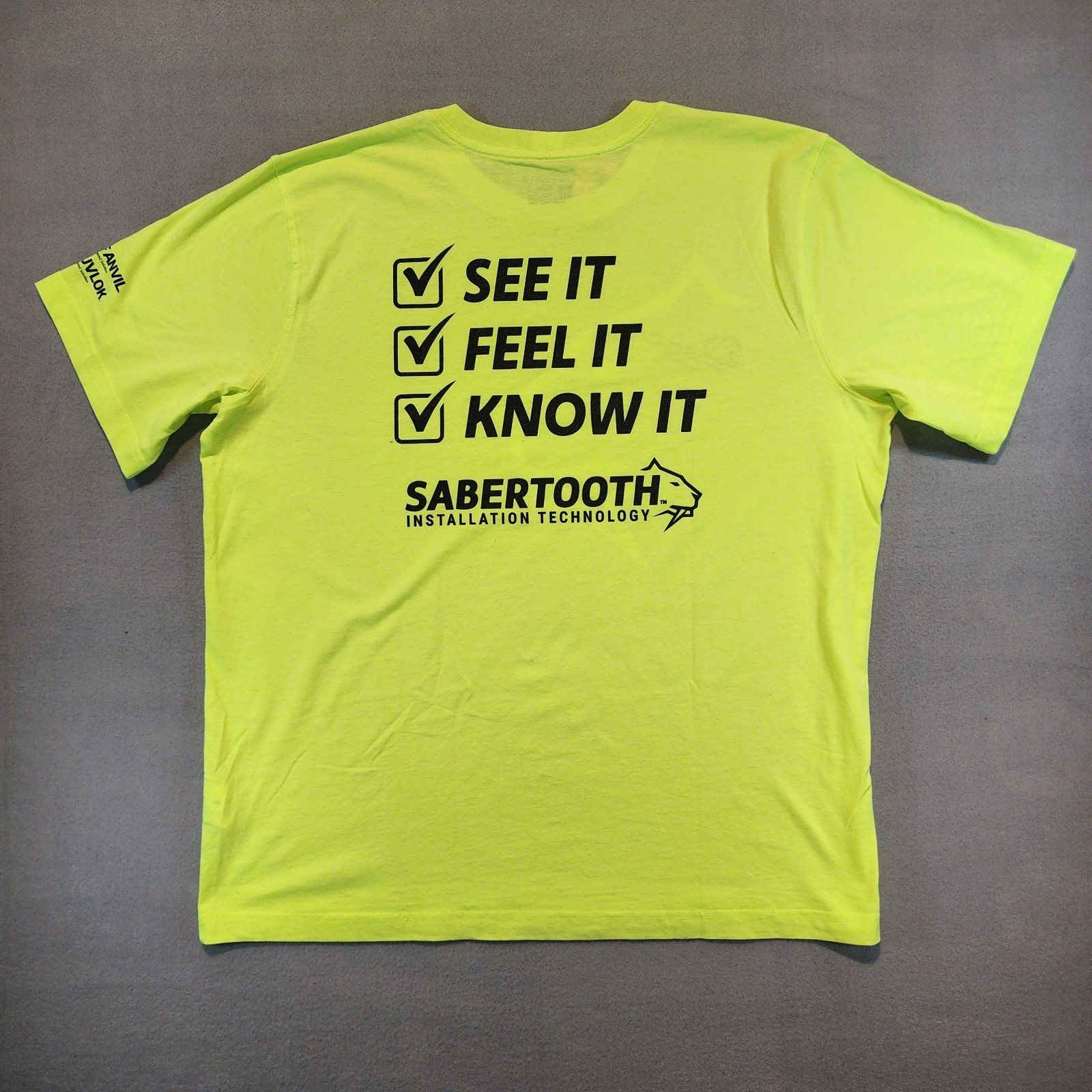 Carhartt Hi Vis Safety T Shirt XL Lime Yellow ASC Sabertooth Logo NWT gallery