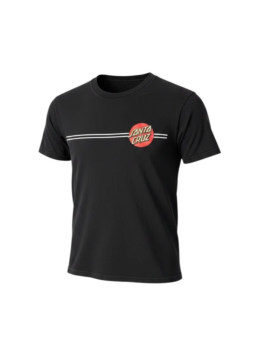 Santa Cruz Classic Dot Racing Stripe T-Shirt