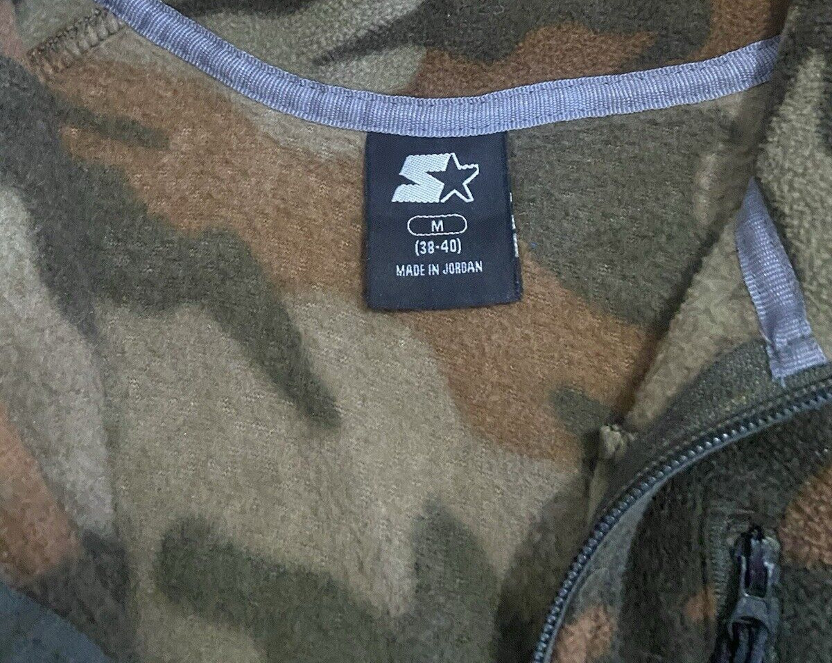 Vintage Starter 1/4 Zip Fleece Camo Long-Sleeve Pullover Jacket gallery