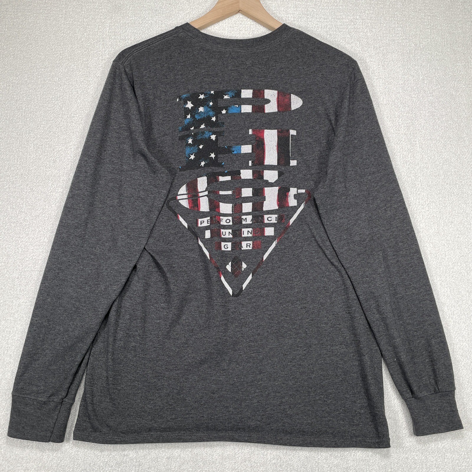 Columbia PHG Shirt Mens M Gray Outdoor Long Sleeve Hunting Crew Neck gallery
