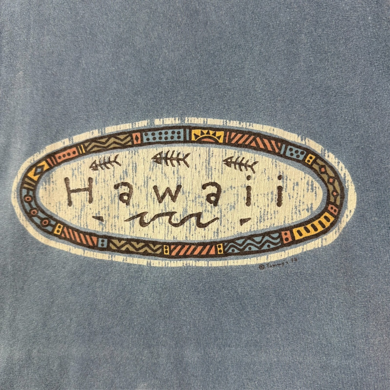 Hawaii Tank Top Shirt Mens Medium Alstyle Apparel Activewear Blue gallery