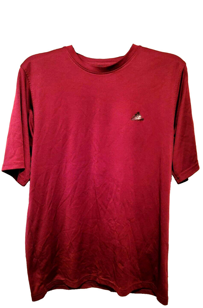 adidas Climalite T-Shirt Men Size Medium Maroon Activewear Workout Apparel