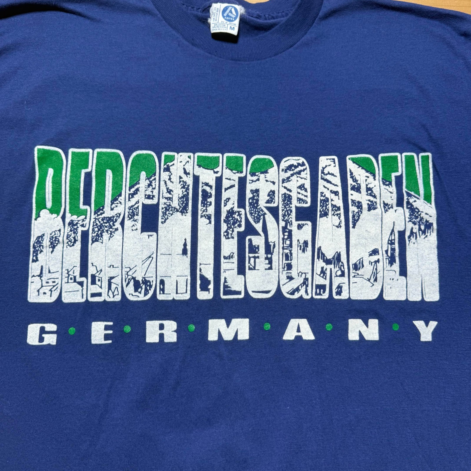 Vintage 80s Berchtesgaden Germany Single Stitch Graphic Souvenir T-Shirt Medium gallery